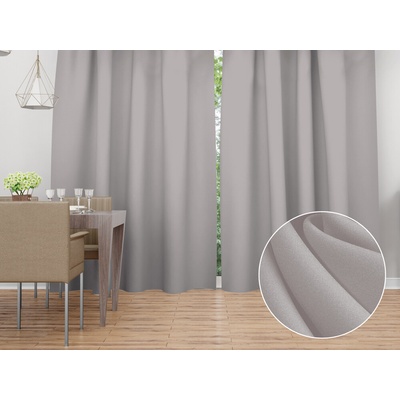 Biante Dekorační závěs Rongo RG-101 Světle šedý 140x250 cm