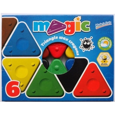 PRIMO Sada voskových pastelek MAGIC BASIC 6 ks