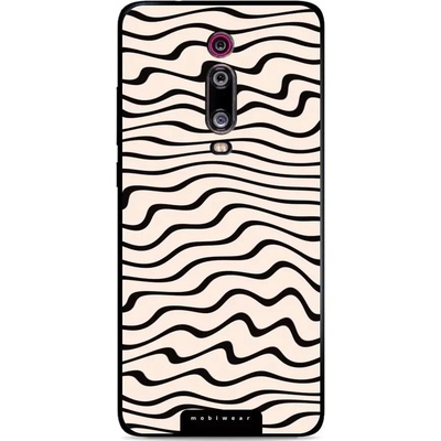 Mobiwear Glossy - Xiaomi Mi 9T Pro - GA62G Vlnky na béžové