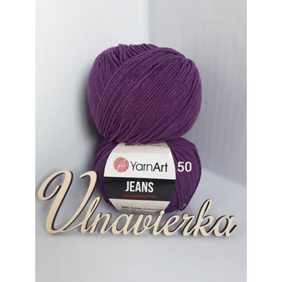 YarnArt Jeans 50 fialová tmavá