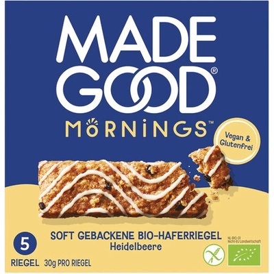 MadeGood Ranní müsli tyčinky borůvka bio 150 g
