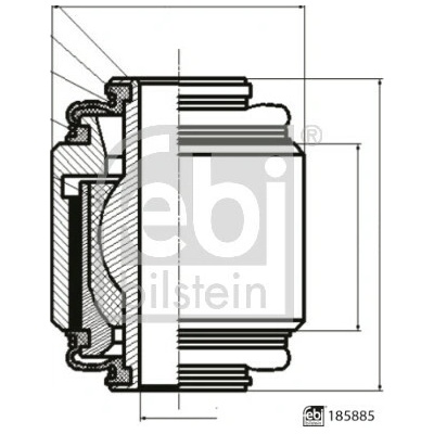 Uloženie, volant FEBI BILSTEIN 185885 185885