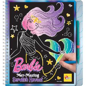Lisciani Творчески комплект, Lisciani, Barbie, Scratch Reveal, Скречбук Русалка