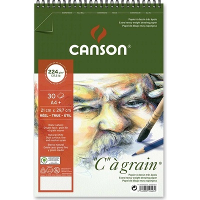 Canson Skicár C a grain 224 g/m² A5 30 listov špirálová väzba