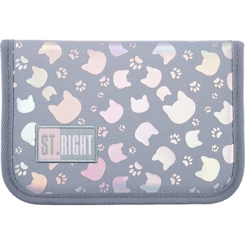 ST.RIGHT Несесер St. Right Silver Cats - С 1 цип и 2 крила (TO-PBW-4533-XXX-STRI-ST)