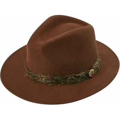 Alan Paine Richmond Felt Feather Band klobouk Saffron jílová