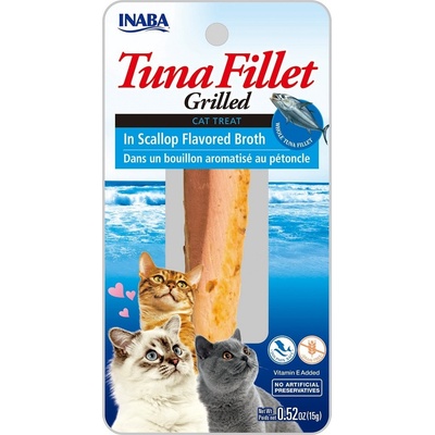 INABA Cat Grilled Tuna Fillet ve vývaru z hřebenatek 15 g