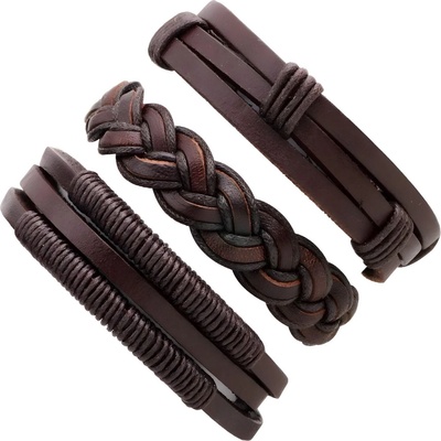 HARAHU Мъжки гривни or-34421 - Кафяв kp34421 (or-34421)