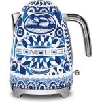 Smeg Термокана SMEG KLF03DGBEU с дизайн на Dolce & Gabbana, 50s Style, 1.7L, син/бял (KLF03DGBEU) Електрически кани