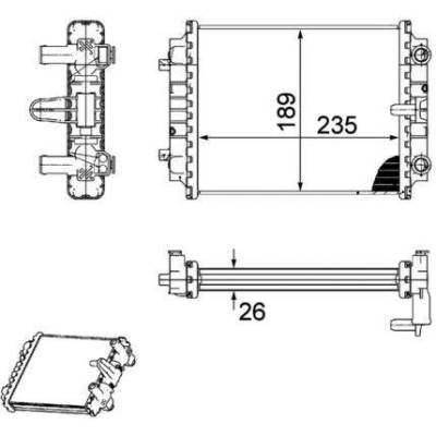 Chladič, chlazení motoru MAHLE CR 913 000P (CR913000P)