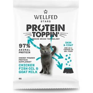 WELLFED Протеинов топинг на прах с пилешко и козе мляко, 6 гр