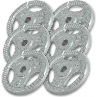 Gorilla Sports zátěžové desky 2 ks cement plast 5 kg 210 mm