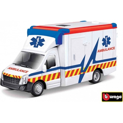 Bburago servisní vozidla Ambulance with Stretcher 1:43
