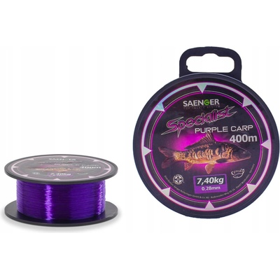Saenger Carp fialová 400 m 0,33 mm