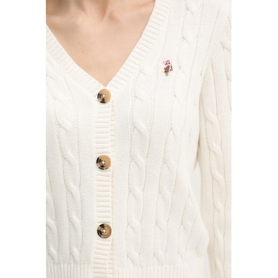 U. S. Polo Assn U. S. Polo Assn. жилетка дамска от памук CABLE KNIT (WUP0400)