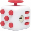Fidget Cube antistresová kostka Bílo červená