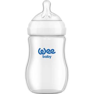 Wee Baby Бебешко стъклено шише Wee Baby - Natural, 250 ml (145) - ozone