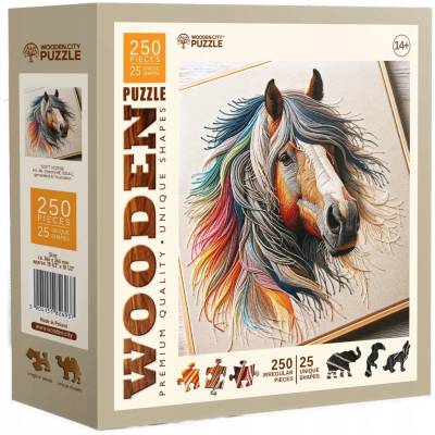 WoodenCity zvířata Měkký kůň 250 dílků