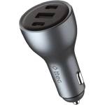 Ttec Зарядно за кола ttec - SmartCharger Duo PD, USB-C/USB-A, 130W, сиво (8694470826608)