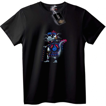 NOONEBRAND Тениска Дракон Воин - XL, Black