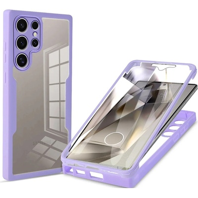 Techsuit Калъф за Samsung Galaxy S24 Ultra + Cover - Techsuit - ColorVerse 360 Series - Лилав