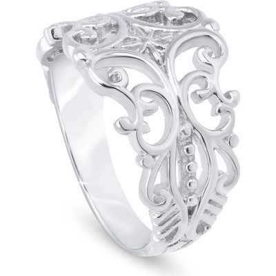 biju Dámský prsten z chirurgické oceli s ornamenty 4000147 10