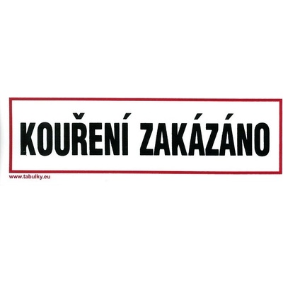 MAGG Kouření zakázáno 210x70mm - plastová tabulka