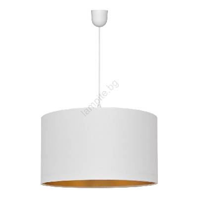 Висящ полилей ALBA 1xE27/15W/230V Ø 45 cм бял/златист (HE0992)