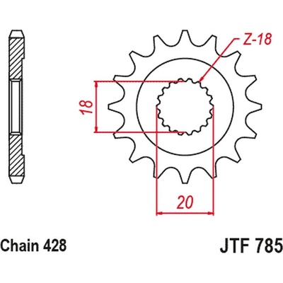 JT Sprockets JTF 785-13 | Zboží Auto