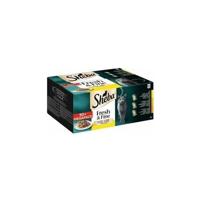 Sheba Fresh & Fine kuře drůbež a krůta 50 x 50 g