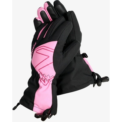 Ziener Laval As Aw Detské lyžiarske rukavice vblack fuchsia pink