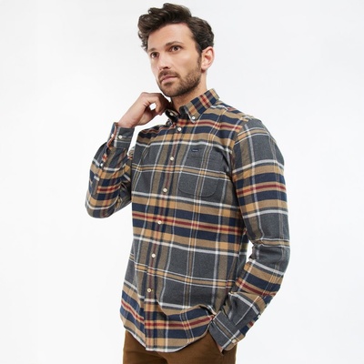 Barbour Ronan Tailored kostkovaná košel'a Marl grey