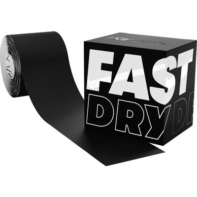 Kintex FastDry Tape kineziotejp z hodvábu farba čierna 5 cm x 5 m