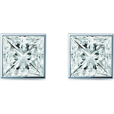 SAVICKI Náušnice Pure biele zlato, laboratórne diamanty PURE-K-PR-050-LAB-B