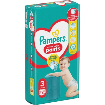 Pampers Active Baby 3 62 ks