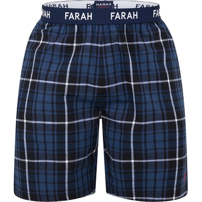Farah Мъжки къси панталони Farah Pyjama Shorts Mens - Navy Check