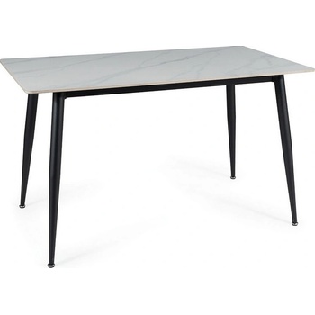 Signal Jídelní stůl Rion 130 x 70 cm mramor / černá