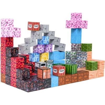 RKToys Magnetická stavebnice 3D – 117 kostek