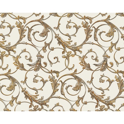 Darčekový baliaci papier FLORENTIA 70x100 cm - zlato-béžový vzor
