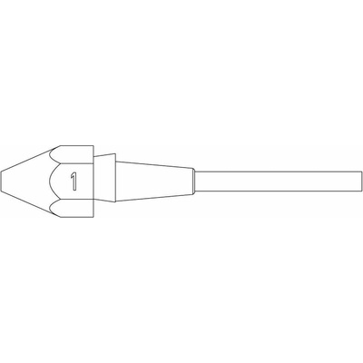 Weller XDS 1 SAUGDÜSE Ø1,4XØ2,5 L=10,5MM VERP. sací tryska 1 ks