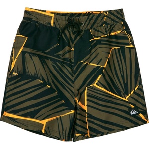 Quiksilver Детски бански слипове Quiksilver Kid's Everyday Printed Volley 14'' Swim brief - Grape Leaf Natural Geo - размер 128/134 (EU) (750-3063-0311)