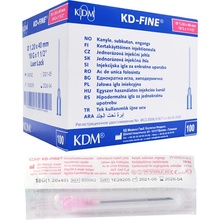 KD-FINE Injekčná ihla18 G 1,20 x 40 mm ružová 100 ks