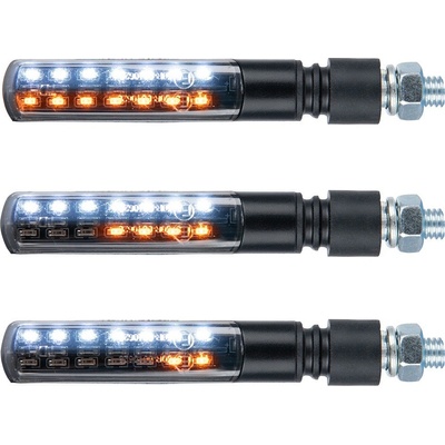 Sekvenční LED blinkry Nightslider 2 v 1, přední vč. denního svícení, OXFORD (sada vč. odporů, pár)
