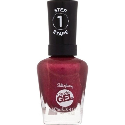 Sally Hansen Miracle Gel™ gélový lak na nechty bez použitia UV/LED lampy odtieň 469 Bordeaux Glow 14,7 ml