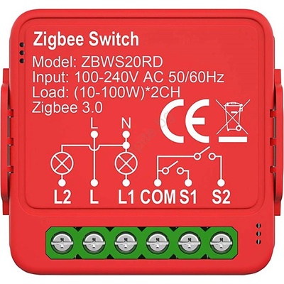 Nedis ZBWS20RD - Умен ключ SmartLife 230V (NE0800)