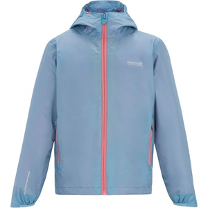Regatta Детско водоустойчиво яке Regatta Kid's Lever Waterproof jacket - Washed Denim / Peach Pink - размер 11-12 Years (703-7792-0615)