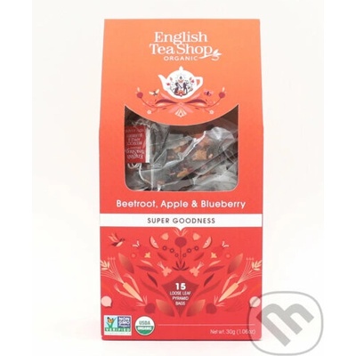 English Tea Shop Čaj Červená řepa jablko a borůvky 15 pyramidek