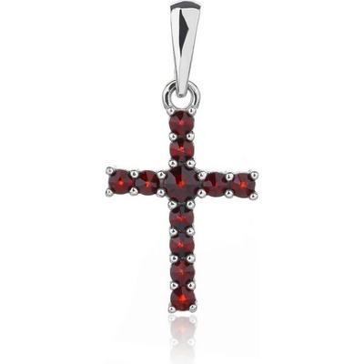 Český Granát Jan Kos jewellery Stříbrný přívěsek 14026545001