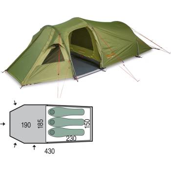 Image 1 of Pinguin Палатка Pinguin Storm 3, зелена (148343)