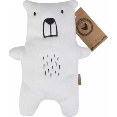 Z&Z maznáčik hračka pre bábätká Maxi Bear 46 cm biely